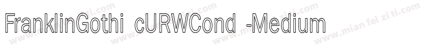 FranklinGothi cURWCond -Medium字体转换